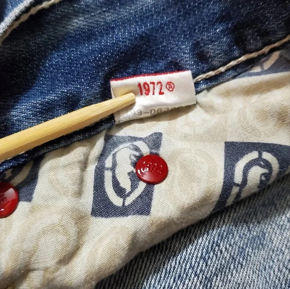 Vintage 90s Ecko Baggy Fit 1972 Jeans Mens Light Wash‎ 40 x 32 Distressed. - Picture 7 of 15